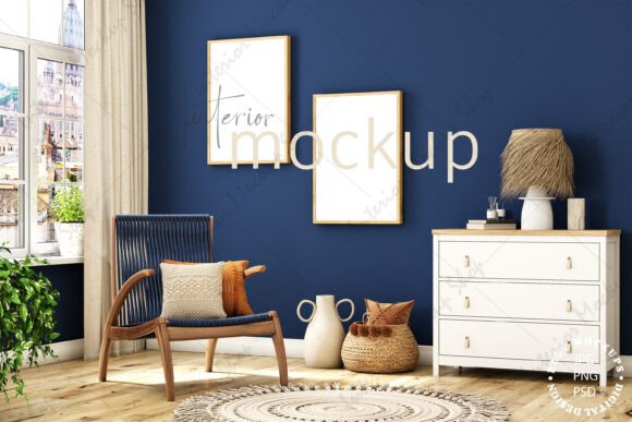 Download Living Room Mockup, Interior Mockup - Premium Resources