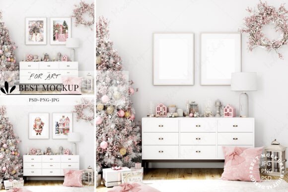Download Christmas Frame Mockup, Interior Mockup - Premium Resources