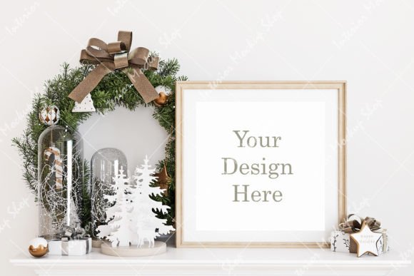 Download Frame Mockup Christmas - 1332 - Premium Resources