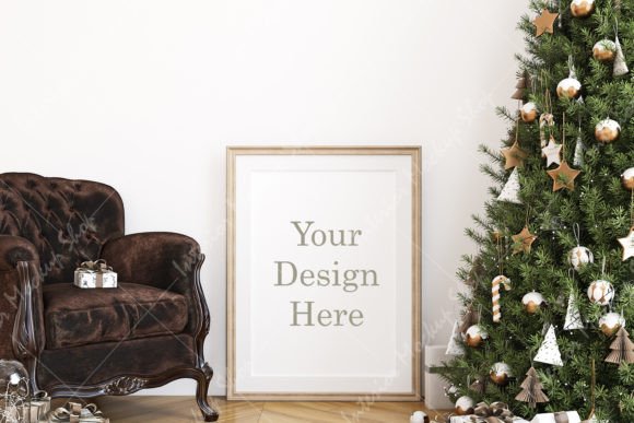 Download Christmas Frame Mockup - 1329 - Premium Bundle